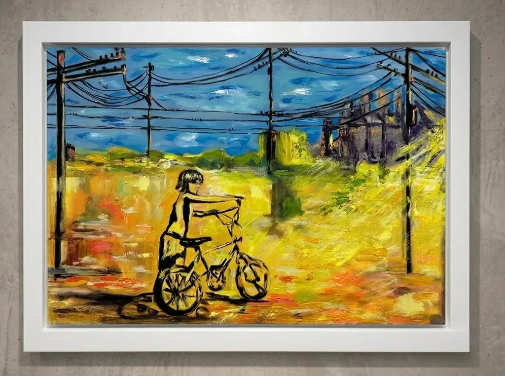 ბიჭუნა ველოსიპედით