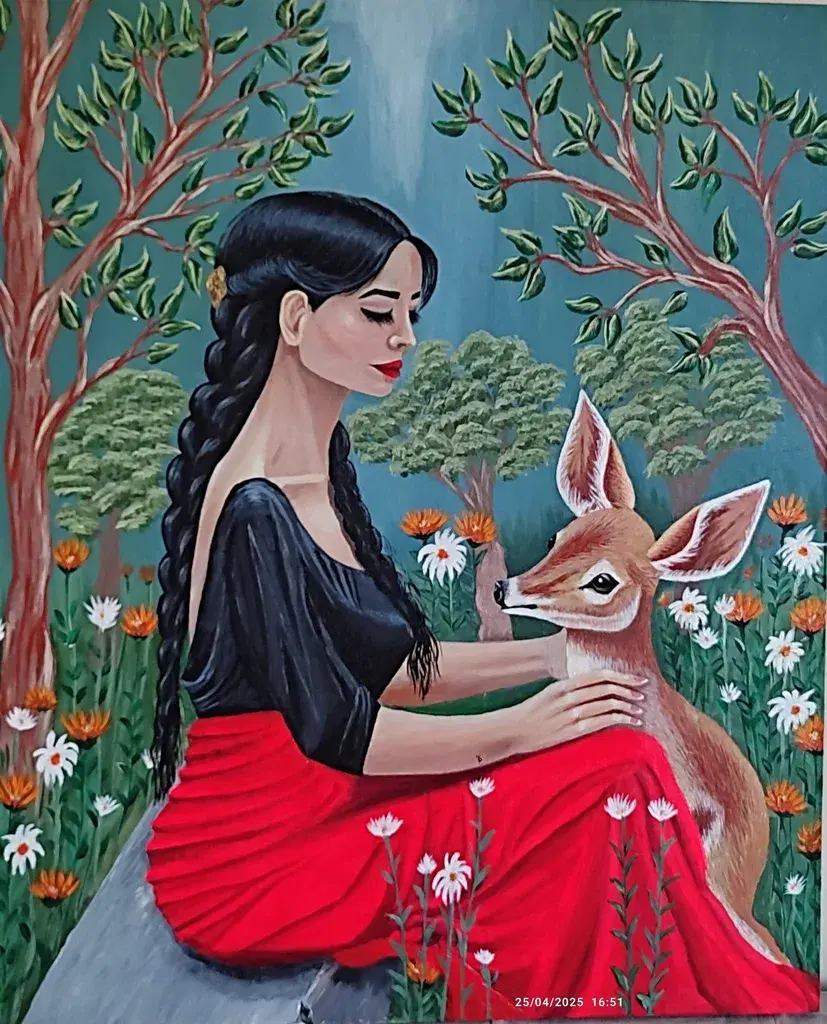 გოგონა და შველი